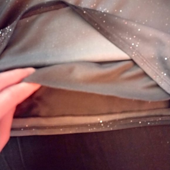 One Shoulder Smoky Shimmery Blouse - Picture 3 of 13